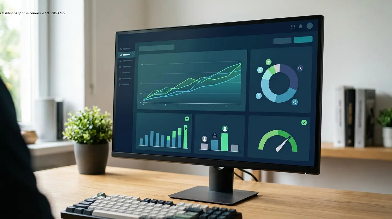 Dashboard of an all-in-one KMU SEO tool