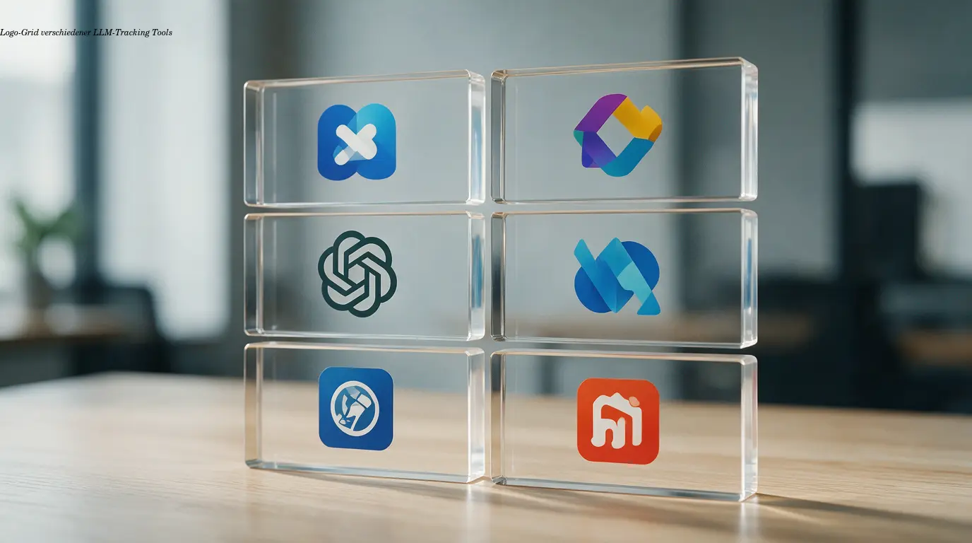 Logo-Grid verschiedener LLM-Tracking Tools
