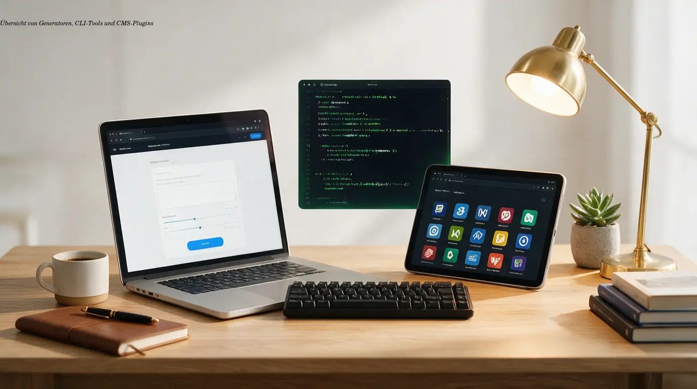 Übersicht von Generatoren, CLI-Tools und CMS-Plugins