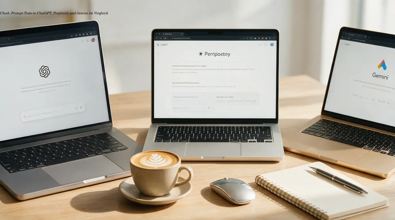 Check: Prompt-Tests in ChatGPT, Perplexity und Gemini im Vergleich