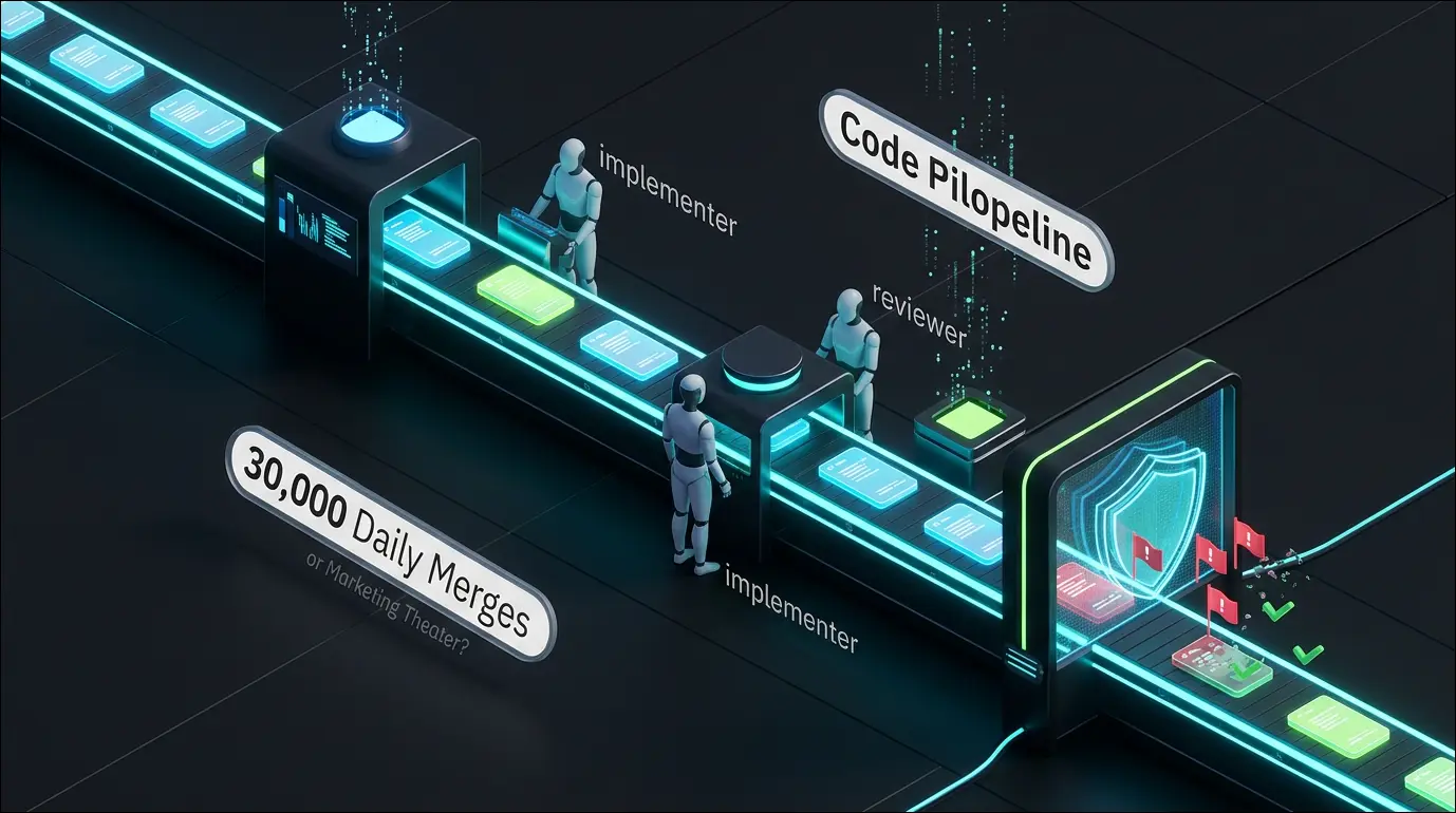 Claude Code's Review Playbook: 30,000 Daily Merges or Marketing Theater?