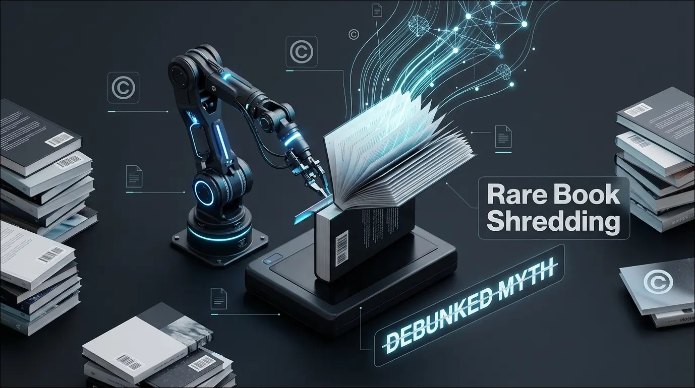 No, AI Isn't Burning Down Libraries: The 'Rare Book Shredding' Story Deconstructed